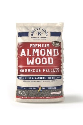 100% Pure Almond Wood BBQ Pellets