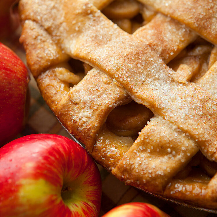 HOT BAKED APPLE PIE