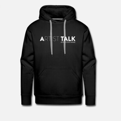 Men's Hoodie - Artist Talk customize add your name