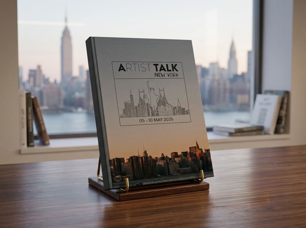Hardcover book - Artist Talk Exhibition - NYC - 2026 Hardcover book - Artist Talk Exhibition - NYC - 2026