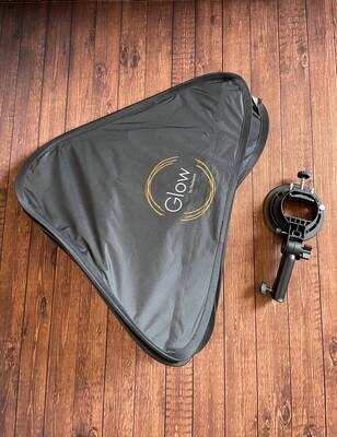 Glow 31 x 31&quot; Quick Softbox with Shoe Mount S-Type Flash Bracket