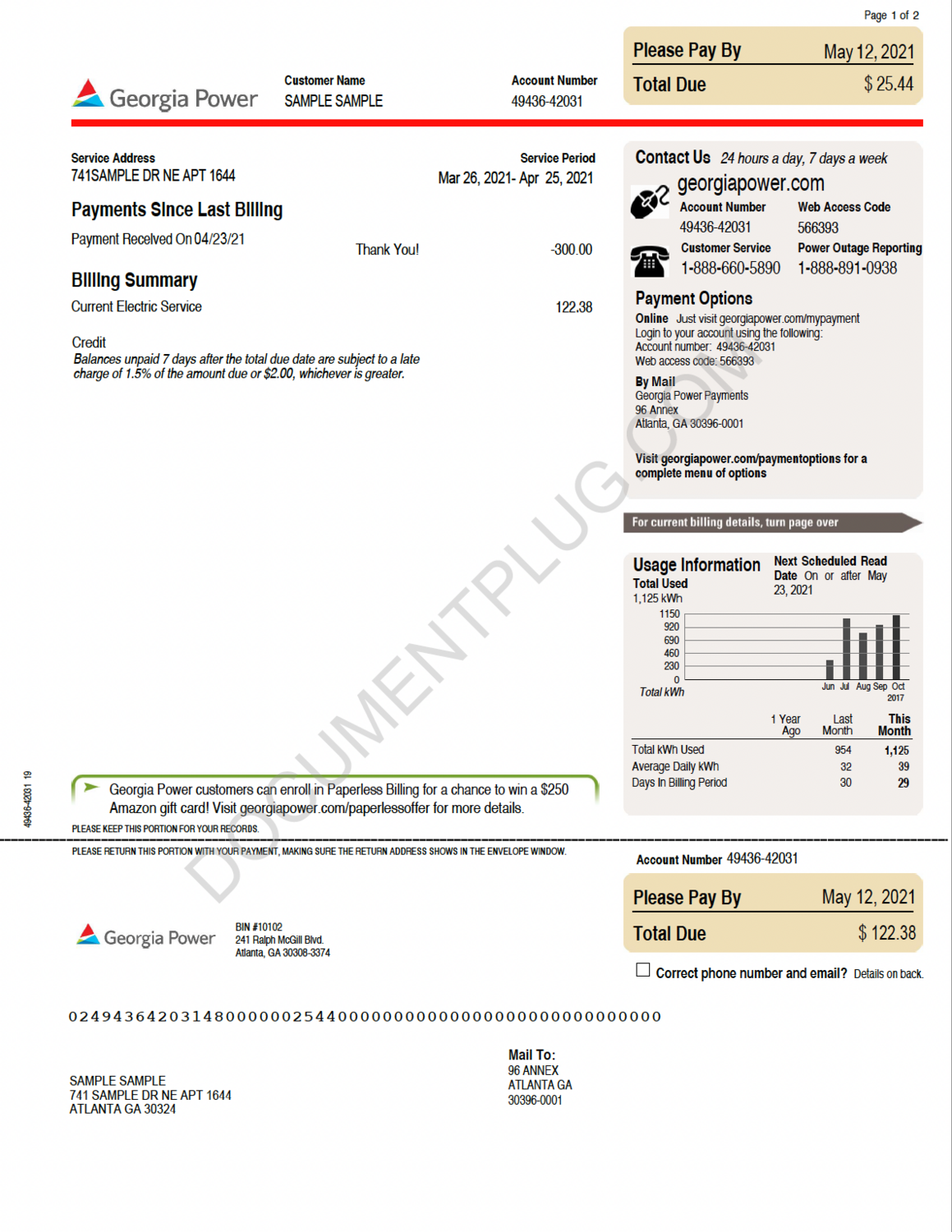 Utility Bill - Multiple companies to select from