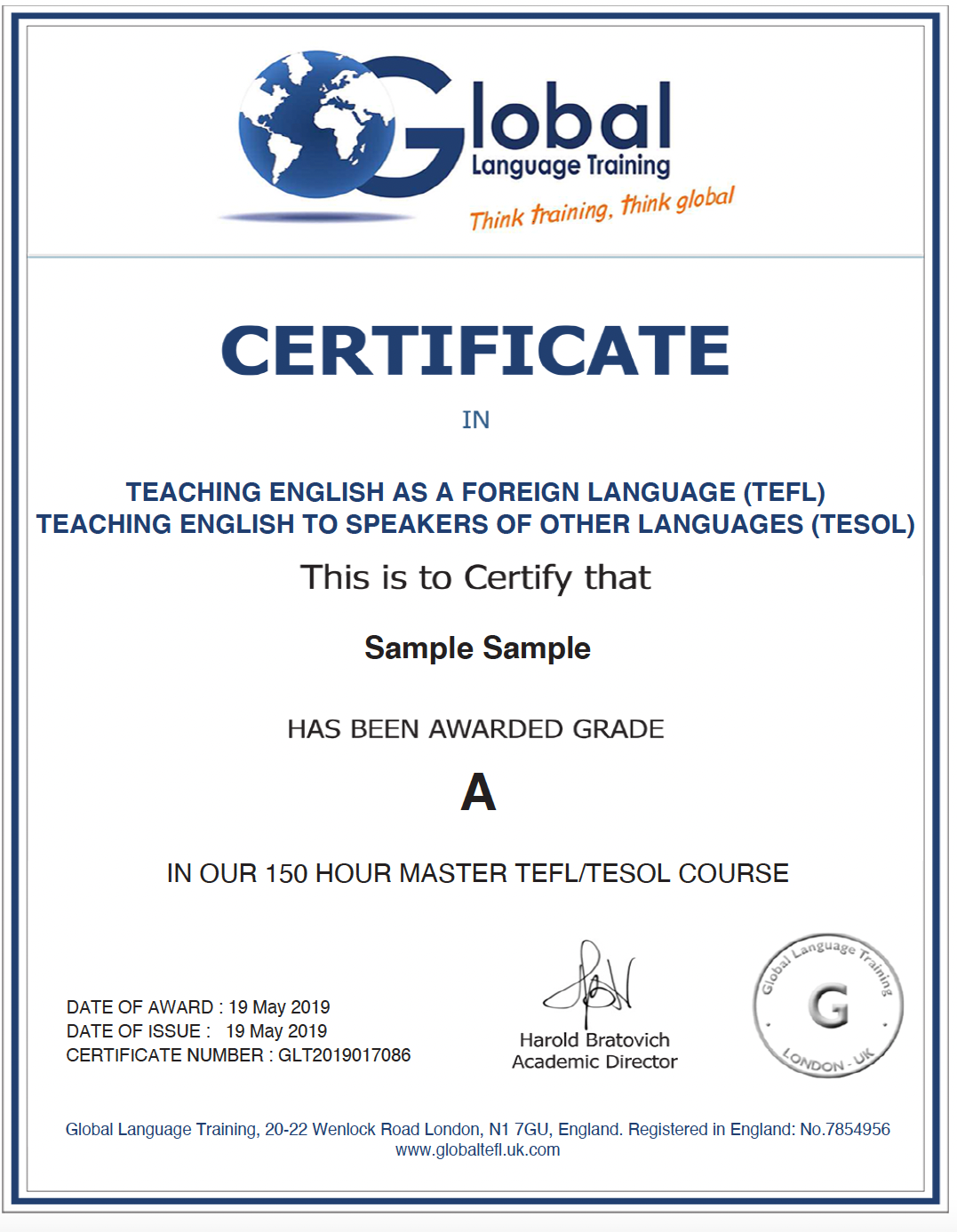 TEFL / TESOL CERTIFICATE - Teach English as a Foreign Language