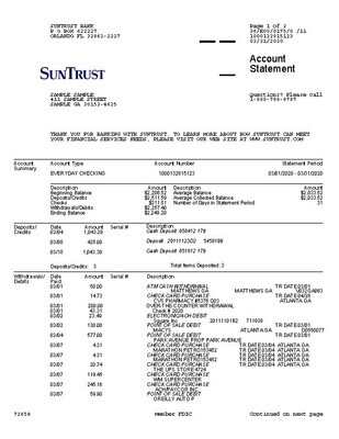 Bank Statement Template Pack - 5 Banks Included