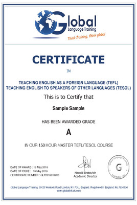 TEFL Certificate Editable Template | Instant Download