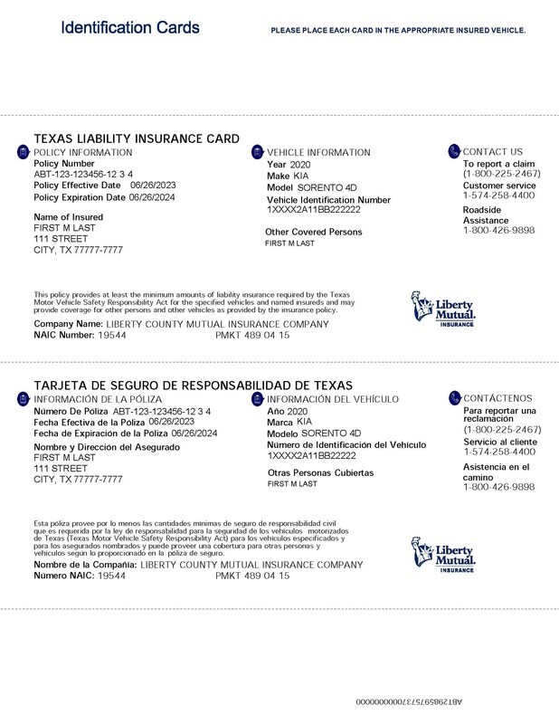 Liberty Mutual Insurance Card Editable Template Documentplug Liberty Mutual Insurance Card Editable Template Documentplug