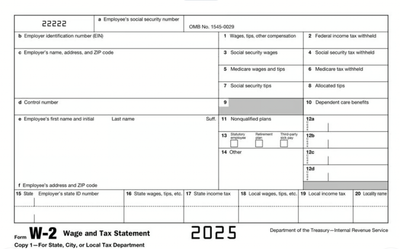 W2 - 2025 Year - Full Package (Forms + Instructions | Fully Editable PDFs)