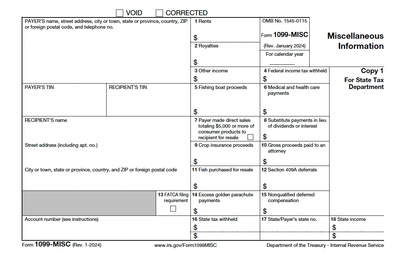 1099 - 2024 Full Package (Forms + Instructions | Fully Editable PDFs)