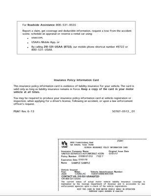 Vehicle Insurance Card Template Pack – 5 Companies | Editable PDF Format