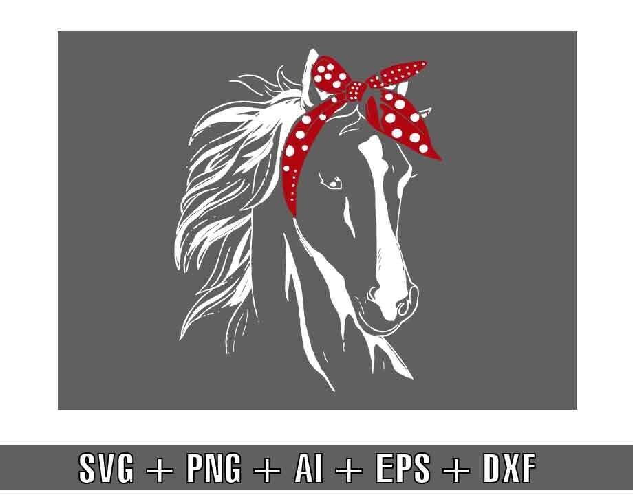 Download Love Horse Svg Horse Bandana Svg Horse Retro Svg Horseback Riding Svg Equestrian Gift Horse For