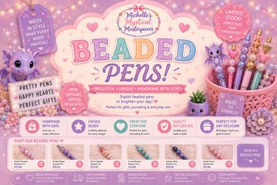 Beaded pens