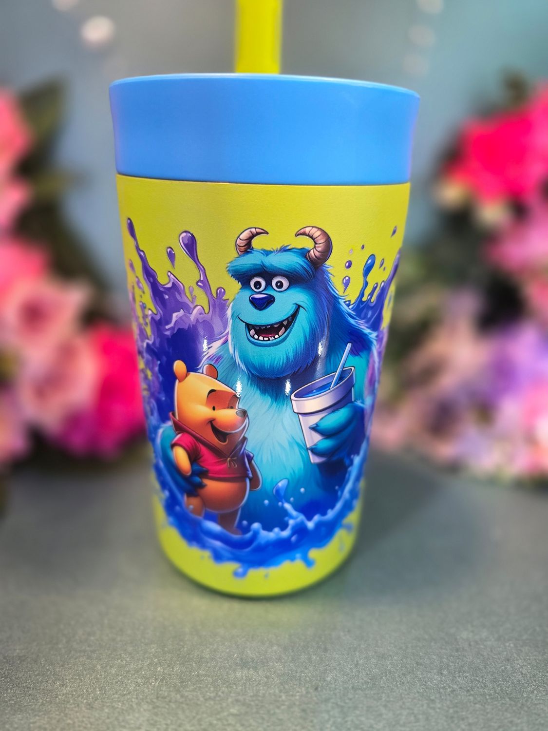 Monsters Inc/Pooh tumbler