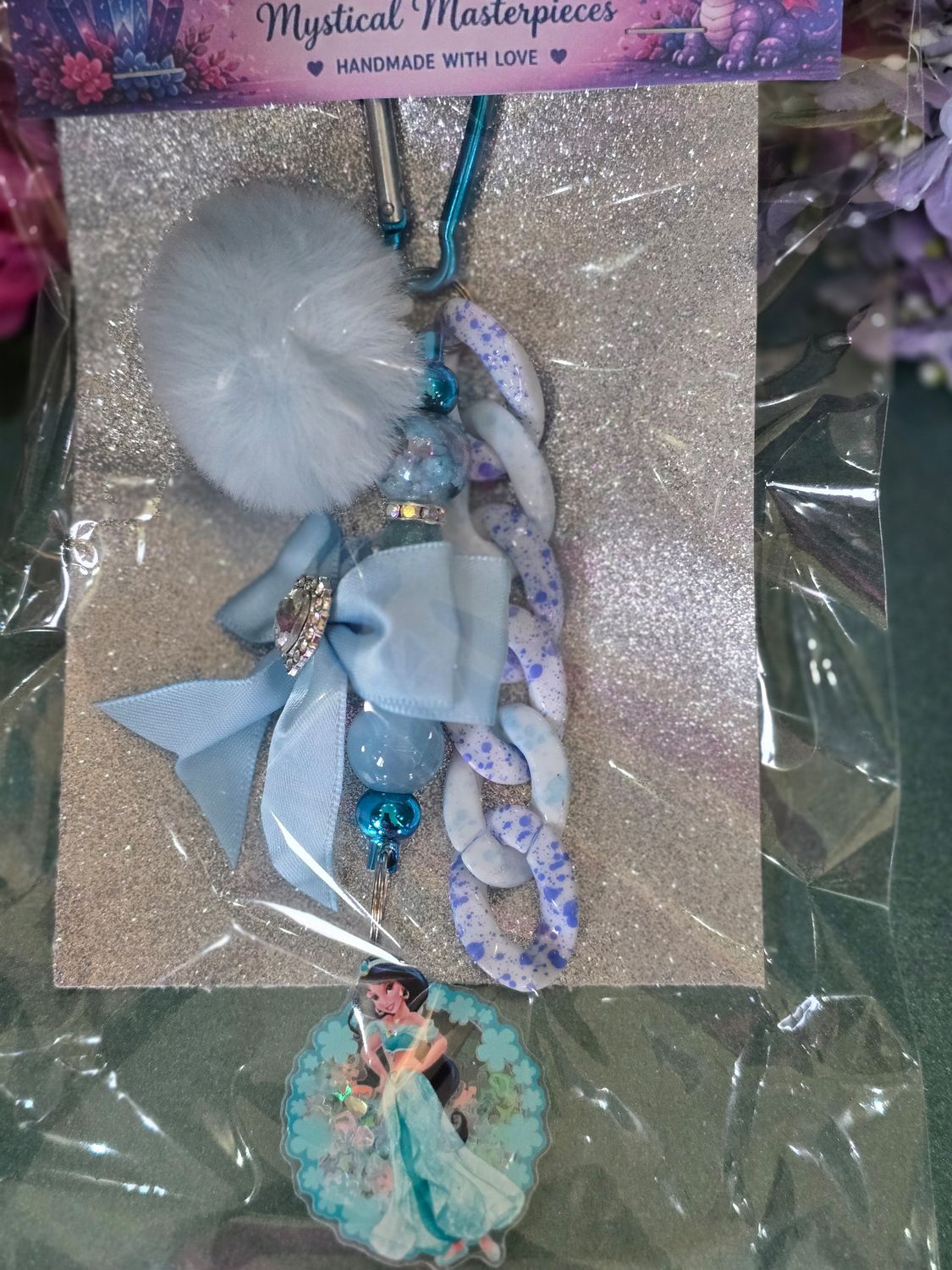 Jasmine keychain