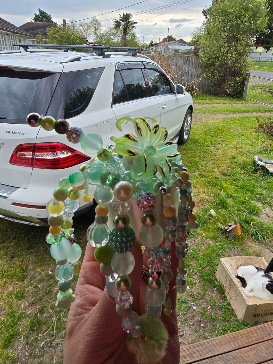 Beaded pot plant Medium