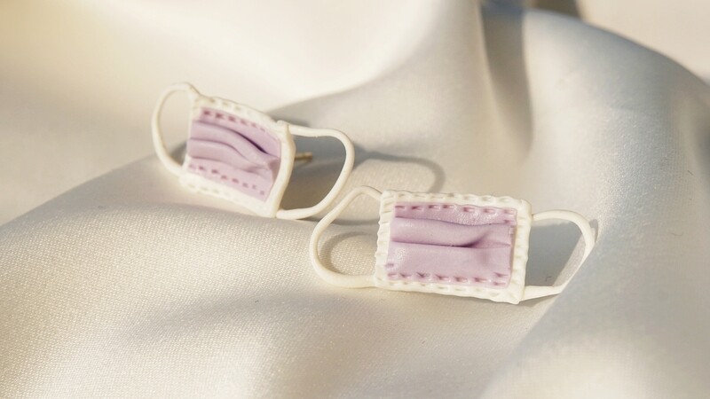 Mini Mask Studs PURPLE