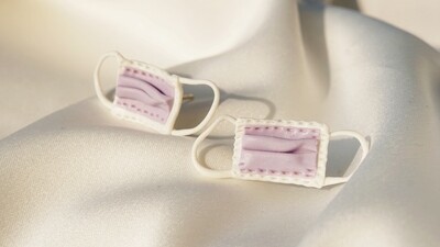 Mini Mask Studs PURPLE
