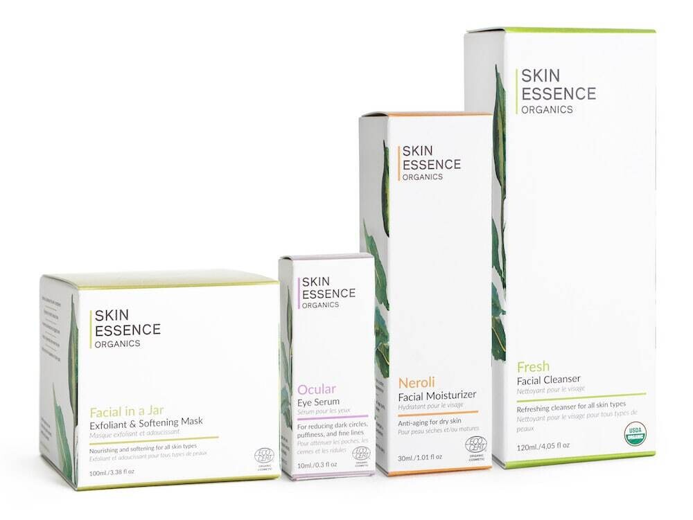 Organic Facial Care Set: Starter Kit for Dry Aging Skin (4)
