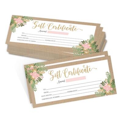 Gift Certificates