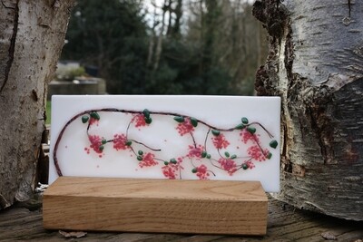 10cm x 20cm cherry blossom plaque