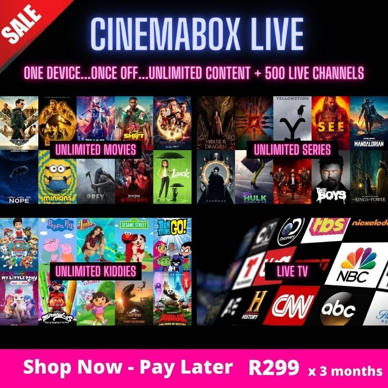 LIVE (Pay only R299 now)