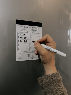 Medicine Tracker Fridge Magnet