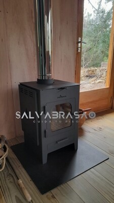 SalvaBrasa Apoyo Calefactor 80x70 Negro