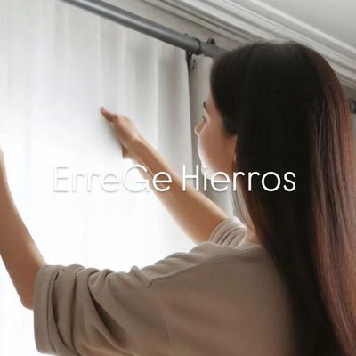 BARRAS DE HIERRO PARA CORTINAS 2.50mt diametro 19mm
