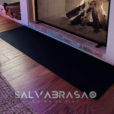 SalvaBrasa frontal protector piso 150x40 Gris Carbon