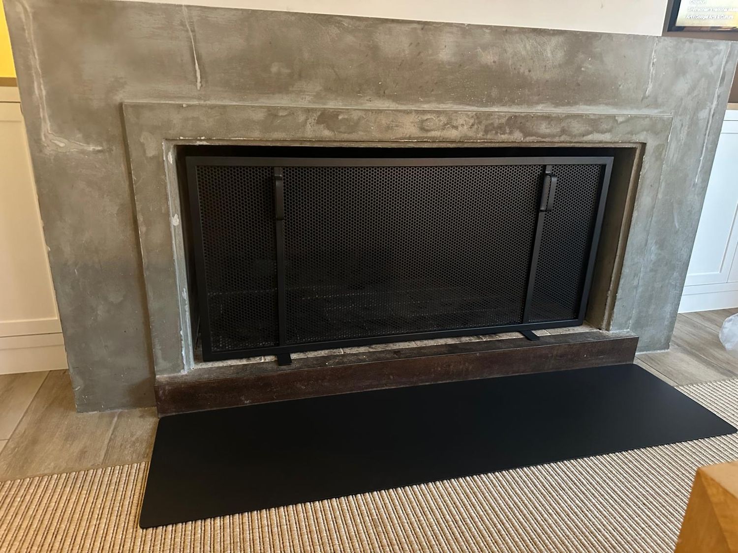 SalvaBrasa frontal prtector piso 130x40 (estandar)Gris Carbón
