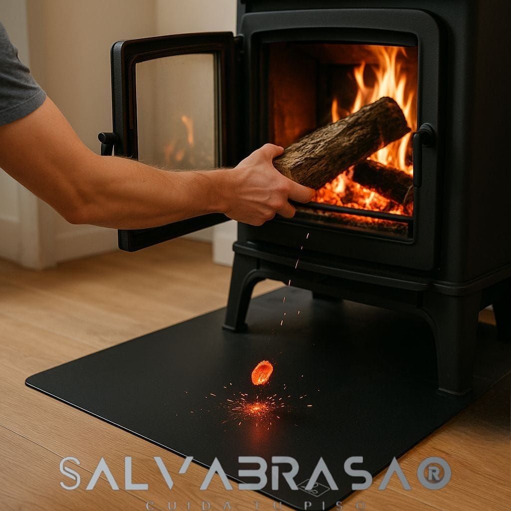 SalvaBrasa protector frontal 86x40 Gris Carbón