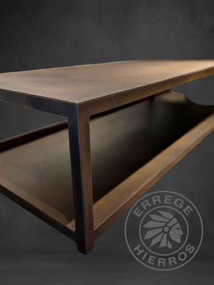 Mesa centro 175x80x46alto color Óxido