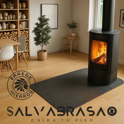 SalvaBrasa Frontal protector piso  120X40 (estandar) Gris Carbón 