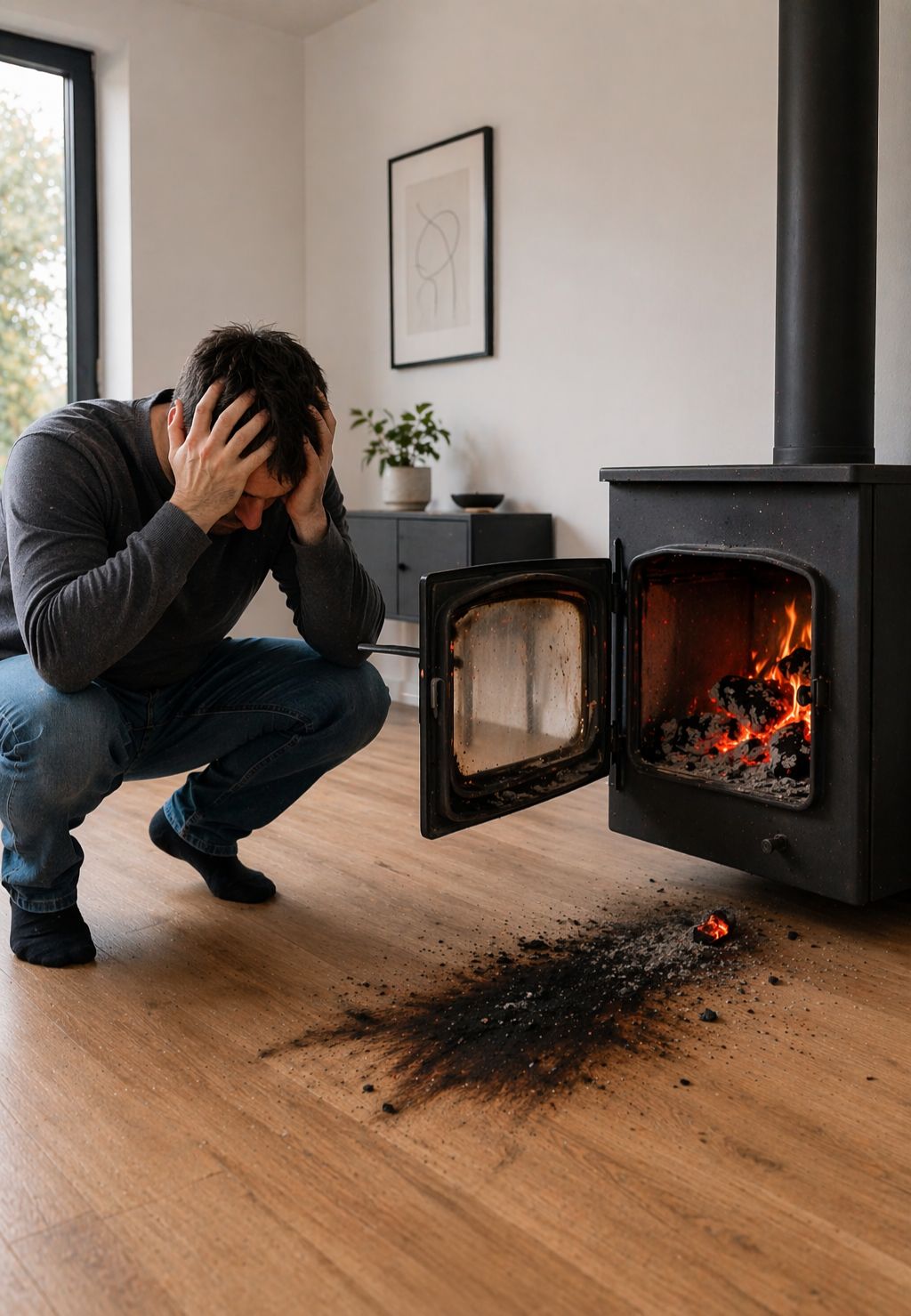 Combo Huertas Chispero 105x57 + SalvaBrasa 140x40 negro humo 