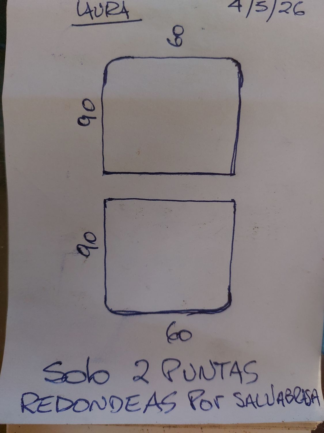 2 SalvaBrasa medida 90x60 (2 puntas redondeadas por placa)