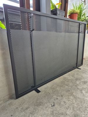 SalvaBrasa placa frontal 160x60 + Chispero 115x75 Negro Humo