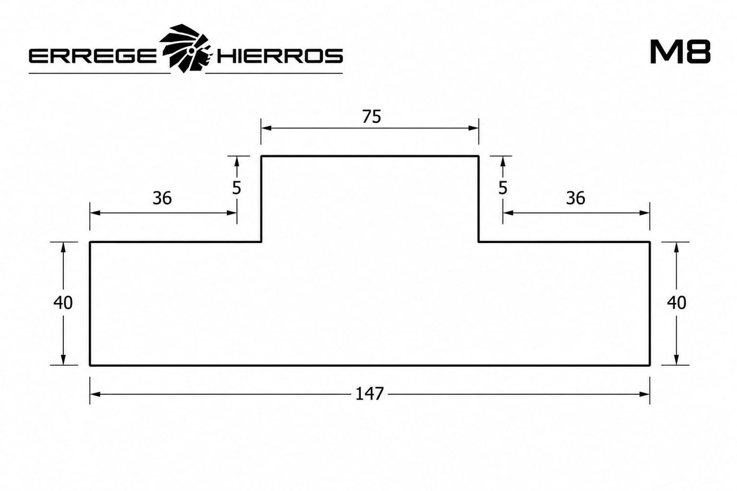 SalvaBrasa protector frontal forma T según medidas Negro Humo
