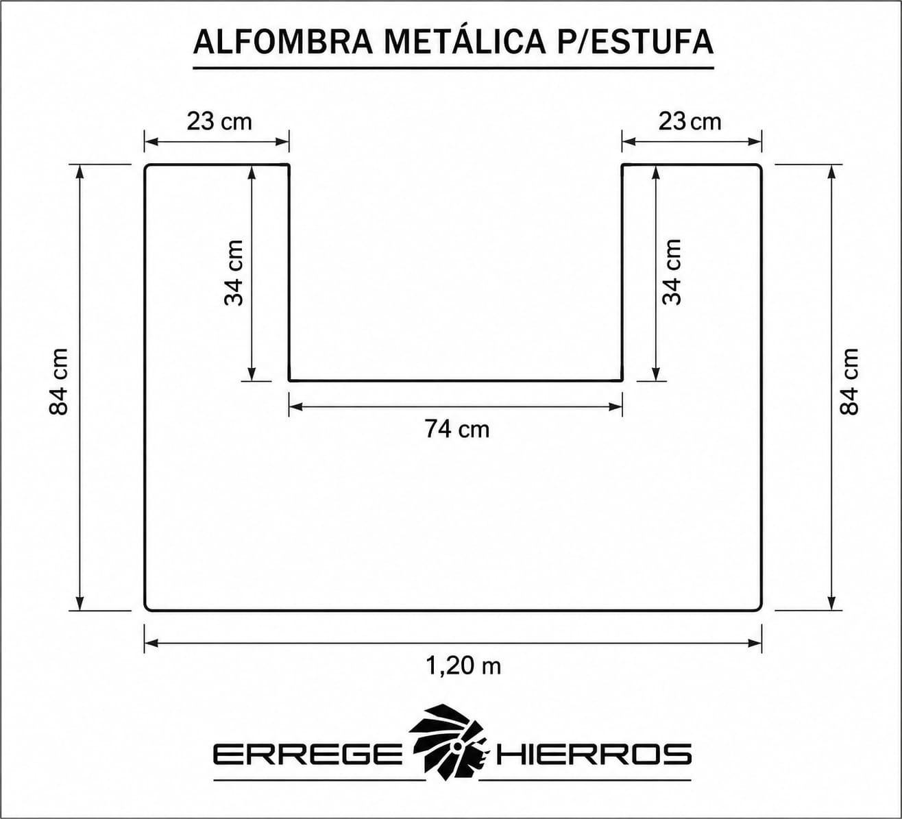 SalvaBrasa según forma Color Negro Humo