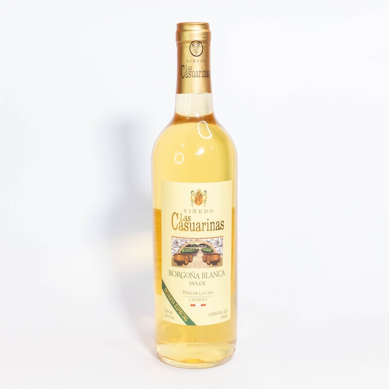 Vino LAS CASUARINAS Borgoña Blanca Reserva Especial Dulce o Semi seco