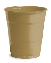 Glittering Gold 12 oz plastic cup