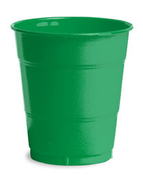 Exquisite 12 Ounce Disposable Emerald Green Plastic Cups-50 Count