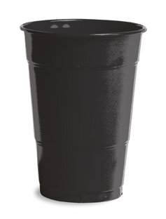 Black Velvet 16 oz plastic cup