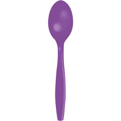 Amethyst premium plastic spoon 24 count