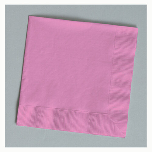 Candy Pink beverage napkin 3 ply