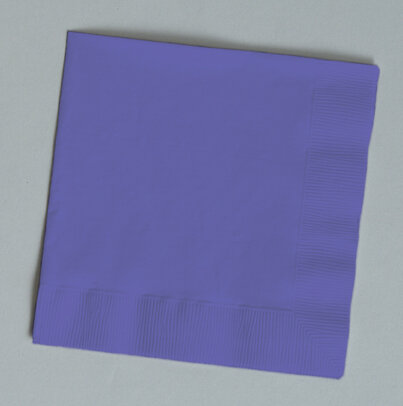 Purple 1/4 fold dinner napkin 3 ply