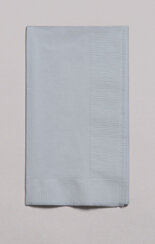Shimmering Silver 1/8 fold dinner napkin 2 ply 100ct