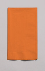 Sunkissed Orange 1/8 fold dinner napkin 2 ply
