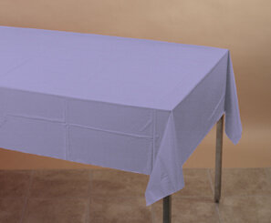 Luscious Lavender paper poly tablecover 54 inches x 108 inches