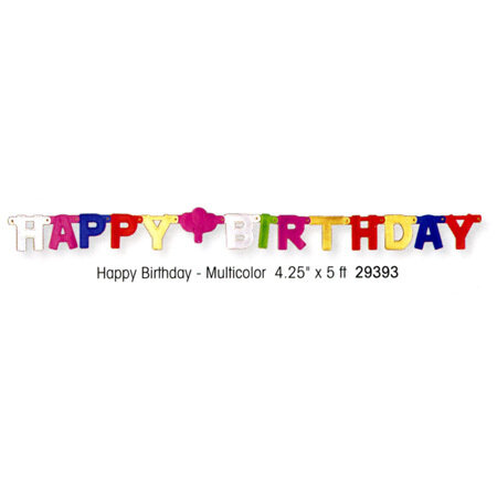 Happy Birthday Deluxe Jointed Banner