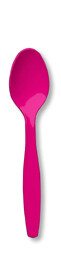 Hot Magenta premium plastic spoon