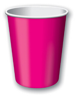Hot Magenta 9 ounce hot/cold cup